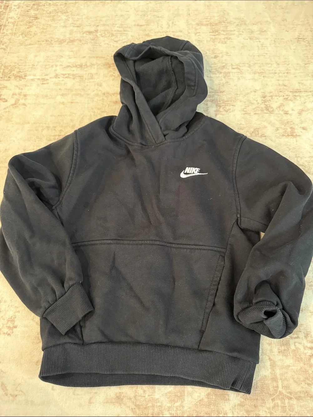 Boy’s Nike Black Hoodie with White Logo